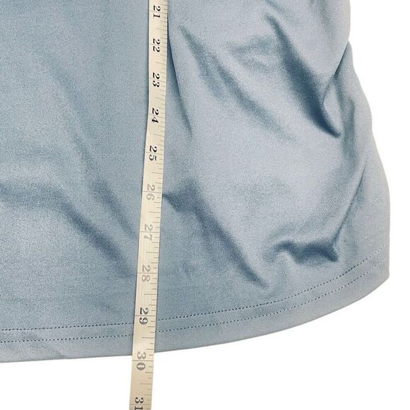 Grace Karin French Blue Surplice Cinched Side Top L0097 - Picture 6 of 8